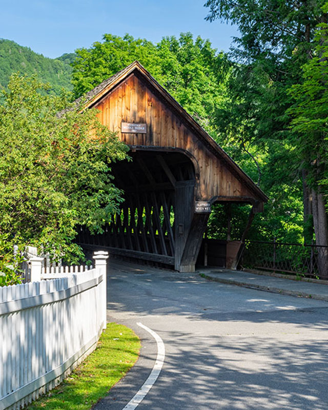 Covered bridge in Vermont